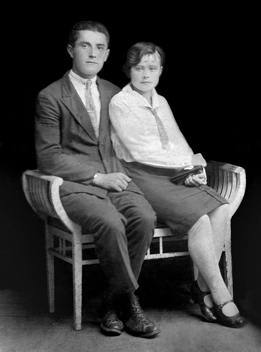 Довоенное фото В. А. Широнина с супругой 