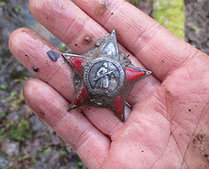 Поисковики отряда «Новгородец» (Великий Новгород) обнаружили две советские боевые награды