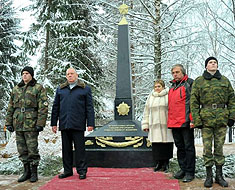 В селе Никольское Демянского района прошла церемония захоронения 58 советских солдат